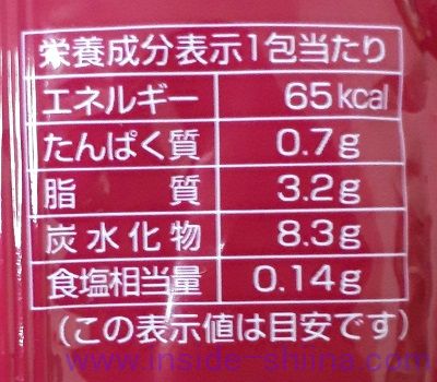 ハーベストスイートポテト カロリー 糖質