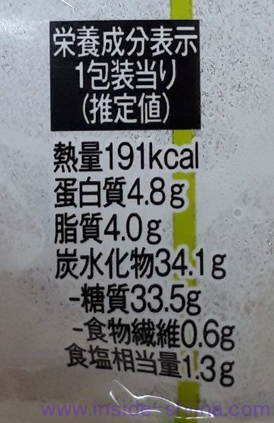 いなり寿司 わさび（茎わさび入り） カロリー 糖質