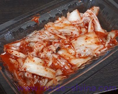 吉野家白菜キムチ（備後漬物） 見た目