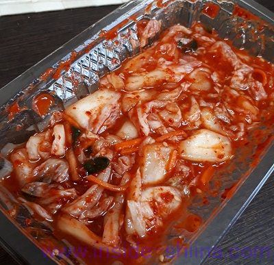 おいしい白菜キムチ（備後漬物） 見た目