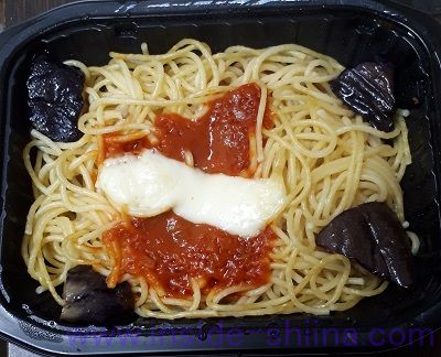 なすとチーズのトマトパスタ(セブン) 見た目