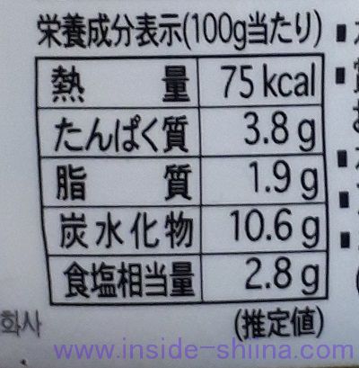 宗家キムチ旨味醗酵（大象ジャパン） カロリー 糖質