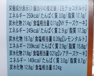 ケーキアソート（ミニストップ） カロリー 糖質