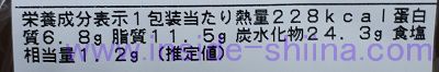 ウインナーマヨネーズパン カロリー 糖質