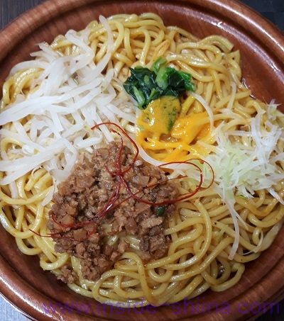汁なし担々麺（ファミマ） 見た目