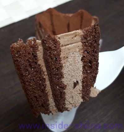 ショコラトルテケーキ 断面