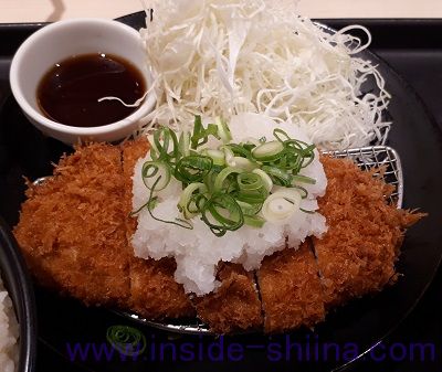 おろしポン酢ロースかつ定食（松のや）