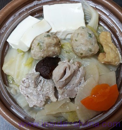 だし香る鶏ちゃんこ鍋（セブン） 具材