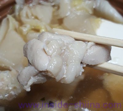 だし香る鶏ちゃんこ鍋（セブン） 鶏肉