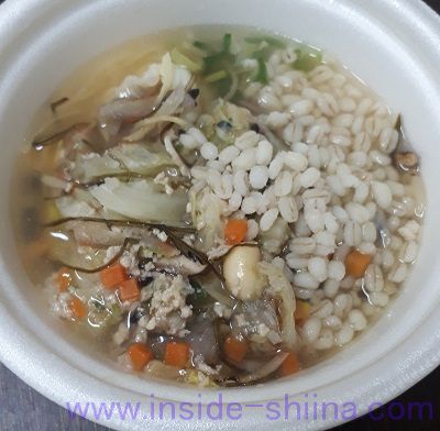 もち麦入り！15品目の生姜スープ（フジッコ） 見た目