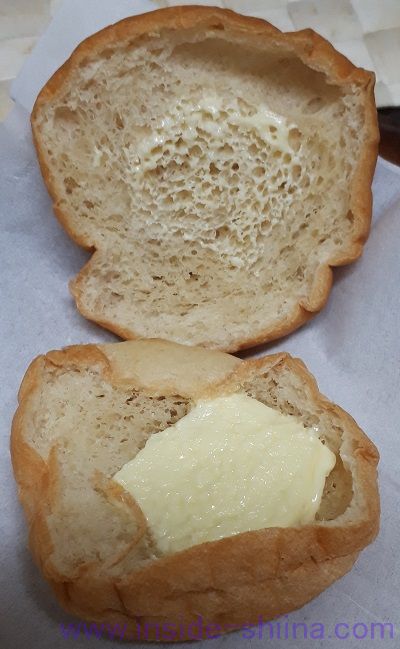 もち麦パンバター入りマーガリンサンド2個入（ローソン） 中身