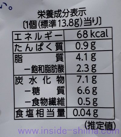 太る？ミニ濃厚チョコブラウニー、1個当りのカロリー、糖質、脂質は！