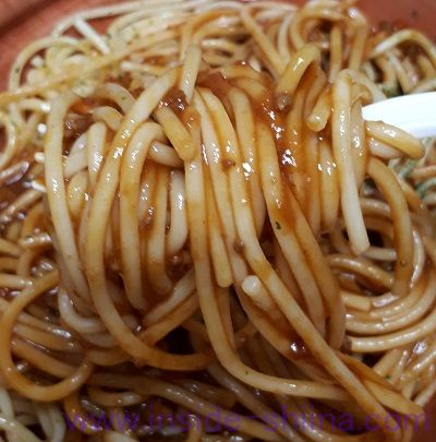 ミートソース(ミニストップ) 麺