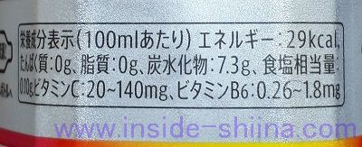 サントリー ダカラ ダブルビタミン（Wビタミン）のカロリー、糖質、脂質は！