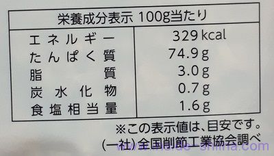 マルモ ふりかけ用ソフト削り カロリー 糖質