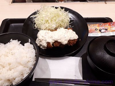 松のや タルタルチキンかつ定食