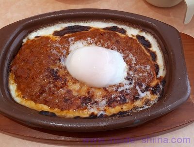 サイゼリヤ ランチ 半熟卵のミラノ風ドリヤ