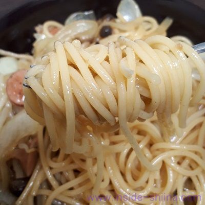 絶品レンジでパスタで作ったパスタの麺