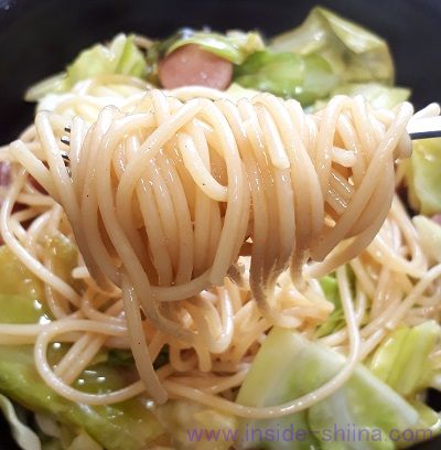 絶品レンジでパスタで作ったパスタの麺2