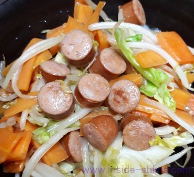 業務スーパーのチョリソーウインナーは輪切りもおいしい！