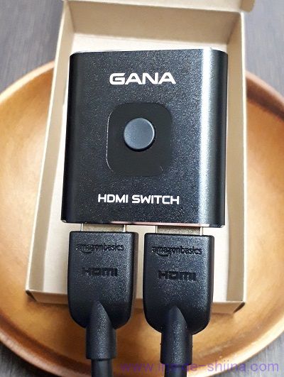 HDMI切替器「GANA」のサイズは小さい