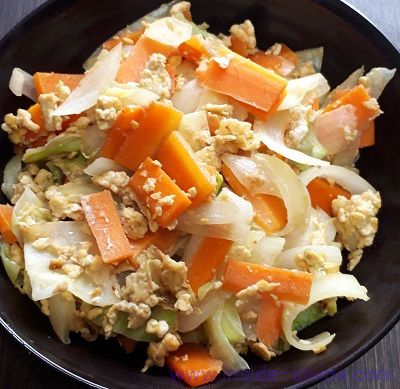 肉無し野菜炒め