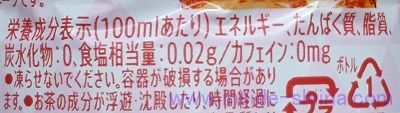 グリーンダカラ やさしいルイボスのカロリー、糖質、脂質は！