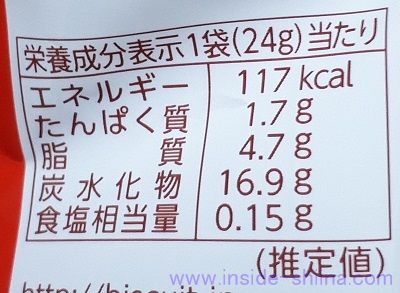 ミニミルクチョコマリー カロリー 糖質