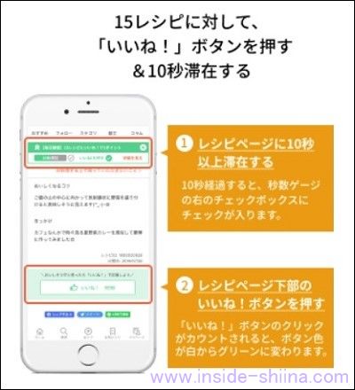 楽天レシピのWebサイトの楽天リワード（ポイントミッション）で楽天ポイントを獲得する方法！