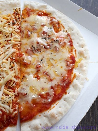 伊藤ハム マルゲリータピザのアップ