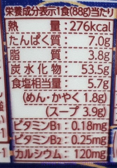 麺職人 あごだしのカロリー、糖質、脂質は！