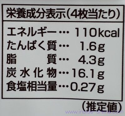 ココナッツサブレ トリプルナッツのカロリーと糖質