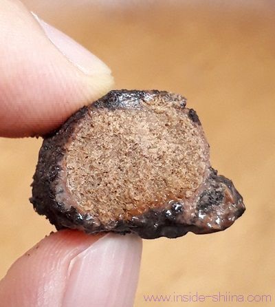 不二家 ザクほろショコラの断面！