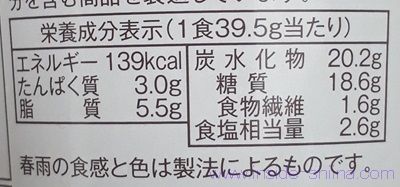 ローソン もちっと食感のスープ春雨 坦坦味のカロリーと糖質