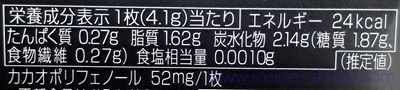 明治 ブラックチョコレート1枚のカロリー、糖質、脂質は！