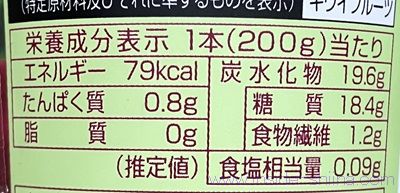 ローソン グリーンスムージーのカロリーと糖質