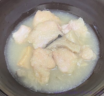 ローソン 分とく山監修 鶏のみぞれ煮の見た目