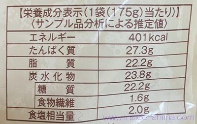 ローソン 鶏から揚げのカロリーと糖質