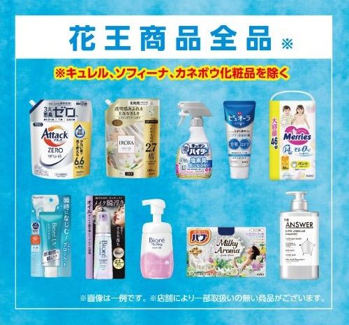花王の対象商品