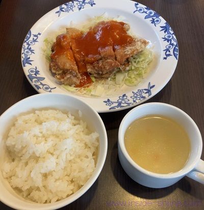 バーミヤン チキンのチリソースランチ