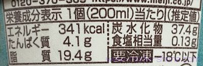 エッセル スーパーカップ チョコミントのカロリーと糖質