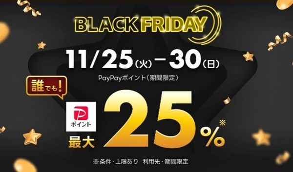 11/30まで！Yahoo!ショッピングのブラックフライデー！ギフトカードがポイント還元でお得！