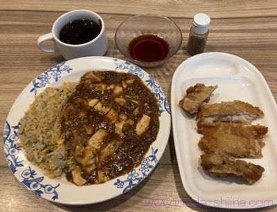 バーミヤン 麻婆チャーハン＆台湾大からあげ
