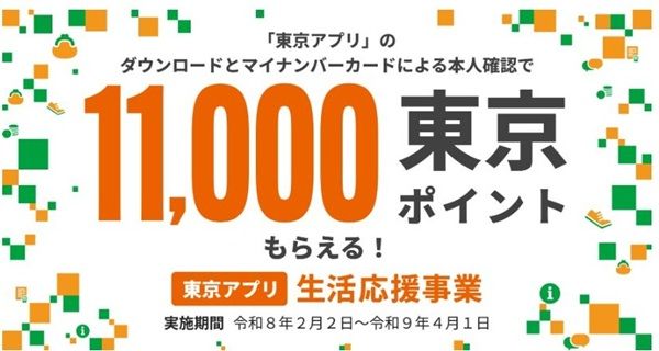 東京アプリのつながるキャンペーンはいつ開催される?11,000ポイントに増額!