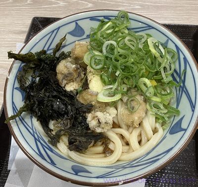 丸亀製麵 牡蠣バターぶっかけのカロリーと糖質