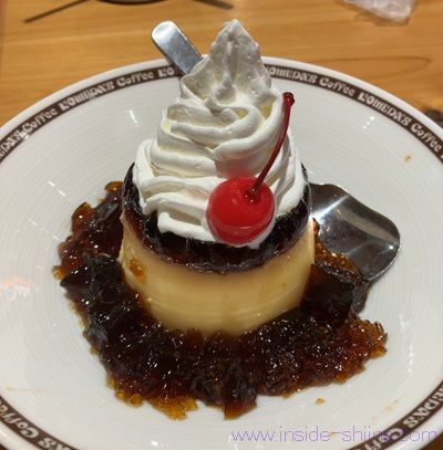 コメダ珈琲店 珈琲所のプリンのカロリーと糖質