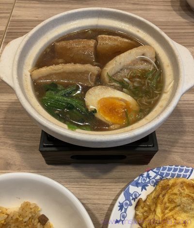 バーミヤン 豚の角煮と牡蠣オムレツ
