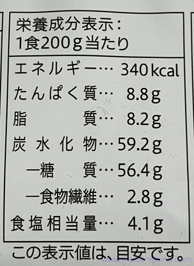 セブンイレブン ソース焼きそばのカロリーと糖質