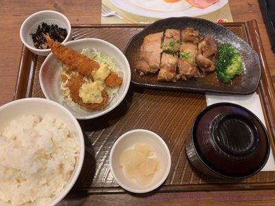 ガスト 鶏もも肉の照り煮和膳<広東風>