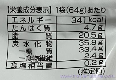 ファミマ しっとり食感のガトーショコラ風チョコのカロリーと糖質